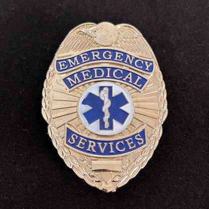 Emergency Medical Services Badge Replica Movie Props Customizable number