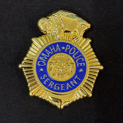 Omaha Police Sergeant Badge Customizable Number