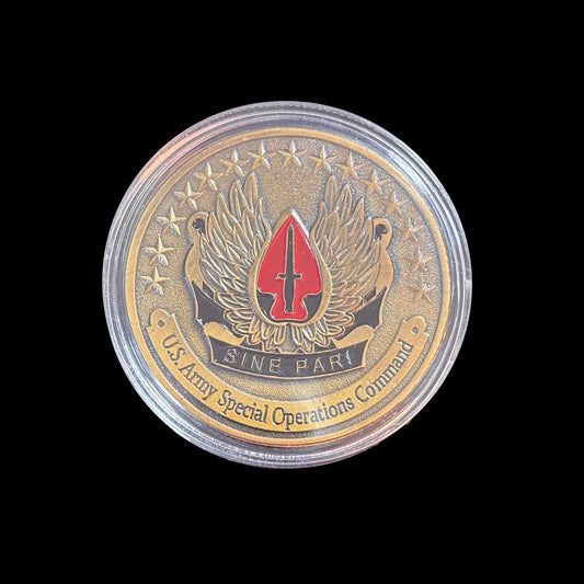 U.S. ARMY SPECIAL OPERATIONS COMMAND SINE PARl Challenge Coin