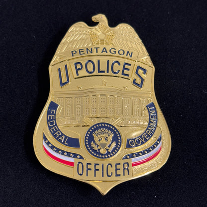US Pentagon Police Officer Badge Replica Movie Props